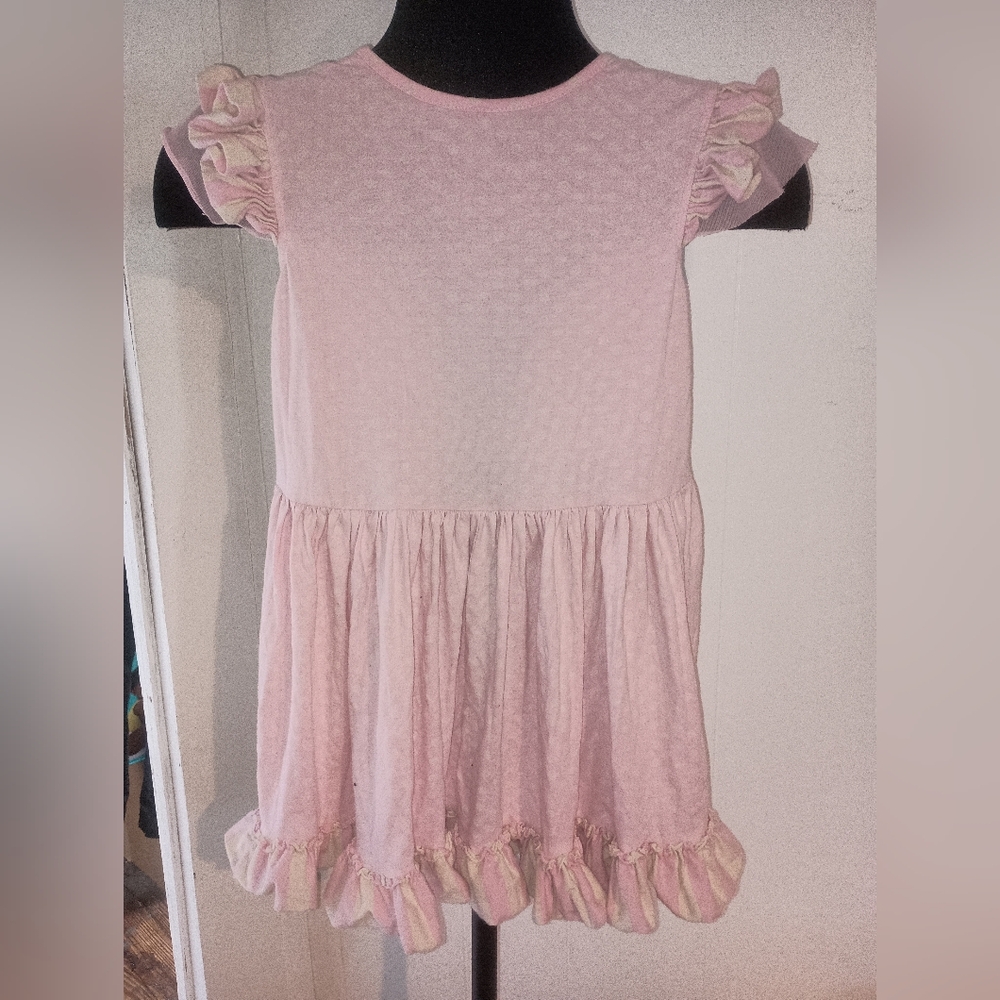 Pink Ruffled Kids Dress - Picture 5 of 11